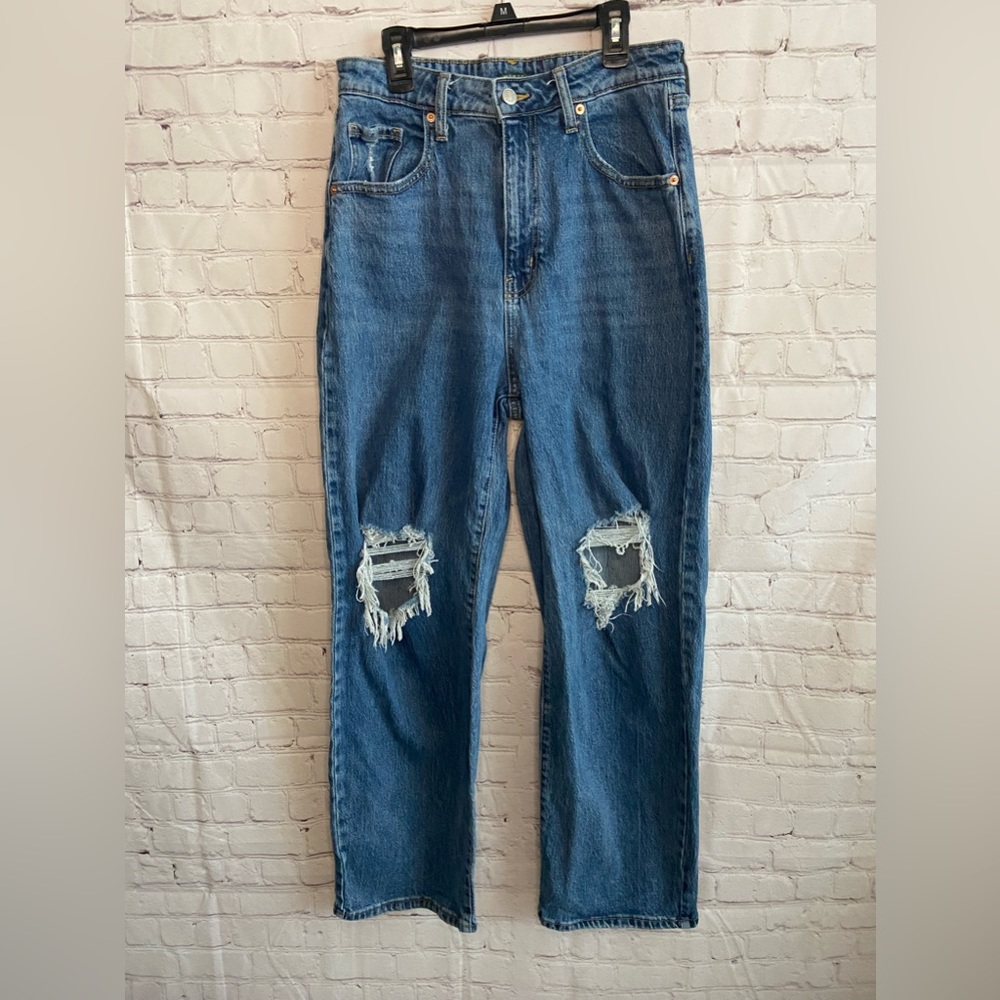 Women’s Wild Fable Highest Rise Distressed Baggy Jean Size 10/30R